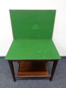 A 20th century turnover top card/occasional table