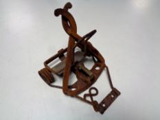 A vintage Juby animal trap (no pin)