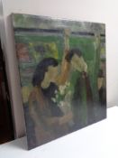 A 20th century oil on canvas,