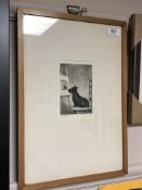 Morgan Dennis : Just Like Me, etching, signed and titled in pencil, with margins, 13 cm x 10 cm,