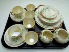 A 23 piece Belleek tea service