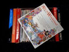 A box of LP records - classical, sound tracks,