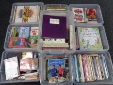 A pallet containing a very large quantity of books,