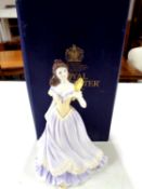 A Royal Worcester Reflections figure 'Day Dreams', boxed.