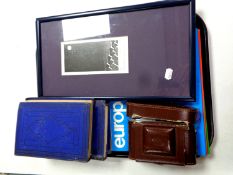 A tray of three volumes - London's Heart, vintage camera, two framed Steven Hall Benwall pictures,