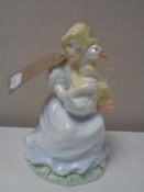 A Coalport limited edition figure - The Goose Girl 8233/9400