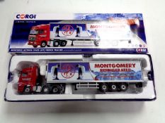 A Corgi limited edition Mercedes Actros fridge trailer, Montgomery Transport, 1:50 scale,