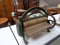 A vintage mangle