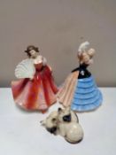 Two Royal Doulton figures Susan HN 2952 and First Waltz HN 2882,
