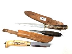 A vintage Swedish barrel knife by Joh Engstrom,