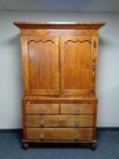 A Victorian stained pine press