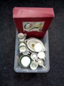 A box containing Noritake legendary part dinner set