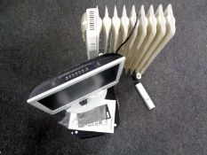 A BSR reel to reel player together with an LCD TV with remote