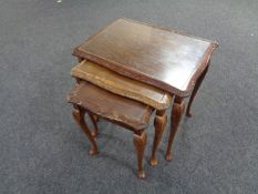 A beech nest of three tables