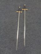 A pair of 20th century court swords by Wilkinson of London