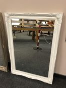 A 3' x 2' white mirror