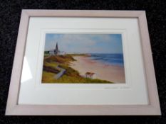 A framed Frankie Dettori Ascot print together with a further framed Ivan Lindsay signed print