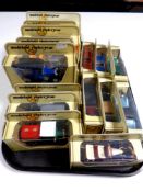A tray containing 20 Matchbox models of yesteryear die cast vehicles (boxed)