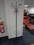 A mid 20th century hat and coat stand