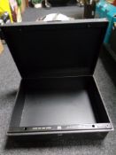 A Chubb & Sons metal lock box with key