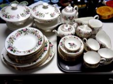 Fifty one pieces of Wedgwood Hathaway Rose tea and dinner ware,
