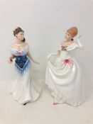 Two Royal Doulton figurines;