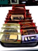 A tray containing 20 Matchbox models of yesteryear die cast vehicles (boxed)