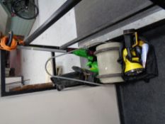 A Florabest electric pole saw with garden vacuum,