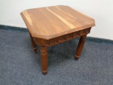 A contemporary lamp table