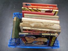 A crate containing 16 20th century volumes relating to film and cinema