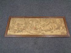 A tapestry, tavern interior,