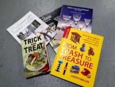 Five books relating to antiques,