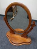 A Victorian mahogany dressing table mirror