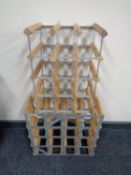 Two wine racks