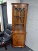 A Siesta Chapman's mahogany corner cabinet