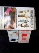 A large quantity of medical supports, heat pads,