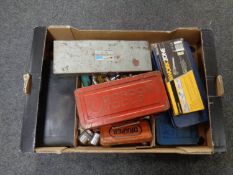 A box of a quantity of socket sets