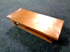 A late 19th century Alexander Boyd & Son copper Arts & Crafts food warming plate