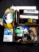 A quantity of miscellaneous electricals to include massage machine, DVD VCR, DVD players,