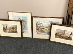 After Alan Ingham : The Herdsman's Round, colour print,