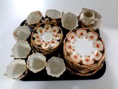 A thirty nine piece Melba bone china tea service