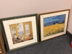 After James Durden : Summer in Cumberland, colour print, 39 x 39 cm,