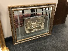 A contemporary relief mirror,