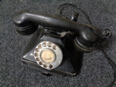 A Bakelite cased GPO telephone