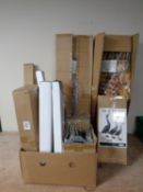 A quantity of new items to include garden ornaments, patio brush set, scarecrows,