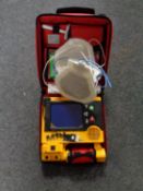 A Mrlae defibrillator in carry case