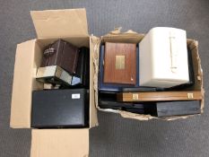 Thirty-four miscellaneous jewellery and cutlery boxes.