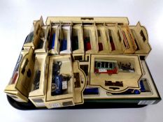 A tray containing Days Gone die cast vehicles (boxed)