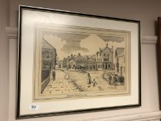James Egen : Sand Hill Winlaton, pen and ink,