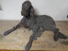 A large resin figure of a setter